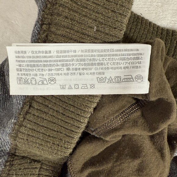 Abercrombie and Fitch Jogger Men Size M Gray Sweatpants Snap Closure 100% Cotton - Picture 10 of 12